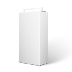 White Product Package Box Illustration Isolated