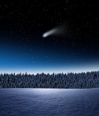 Komet im Winter