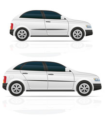 Fototapeta premium car hatchback vector illustration