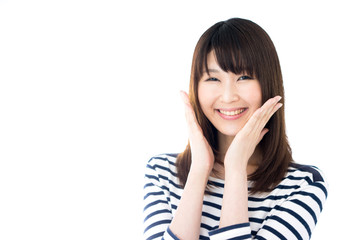 Fototapeta premium 喜ぶ女性