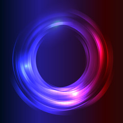 Blue Business Abstract Circle icon.