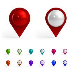 Fototapeta premium Colorful Map Tags