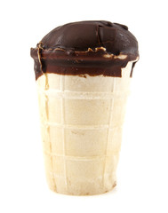 ice-cream in a chocolate