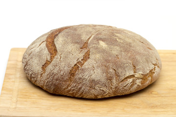 bread on the white background