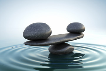 Fototapeta na wymiar Zen stones balance