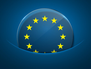 vector modern euro flag design.