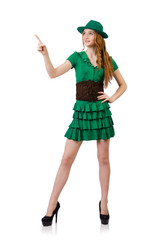 Woman in fashion clothing concept