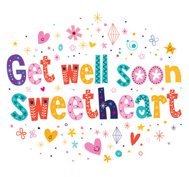 Get well soon sweetheart greeting card
