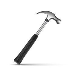 Iron hammer isolated on a white background