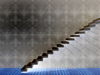 3D conceptual stair background