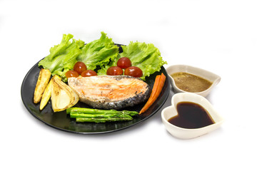 Grilled salmon
