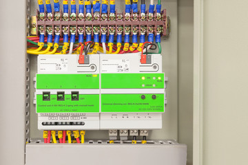 Electrical panel line, controls and switches, safety concept