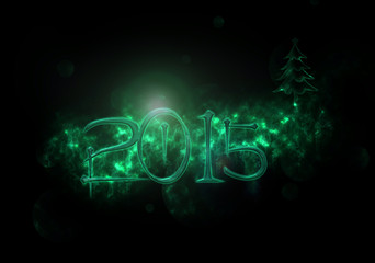 2015 Christmas and New Year mystery Greeting Card