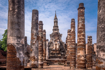 Naklejka premium Sukhothai historical park,Mahatat Temple