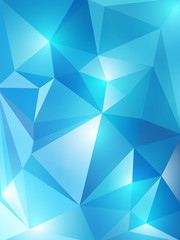 Blue abstract geometric background