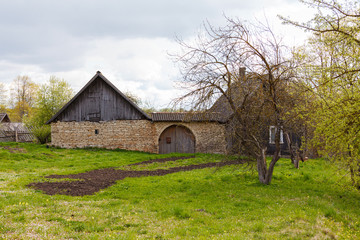 old Russian wooden house