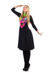 Woman in fashion clothing concept