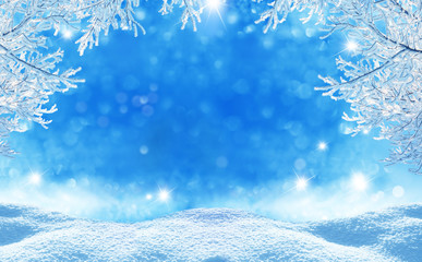 winter  christmas background