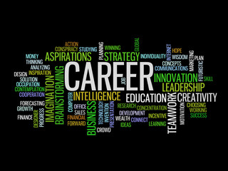 Career word cloud