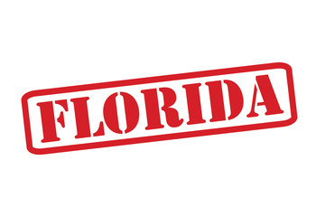 FLORIDA Red Rubber Stamp vector over a white background.