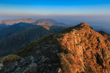 The Negoiu Peak. Fagaras Mountains, Romania