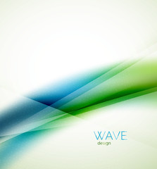 Flowing wave of blending colors