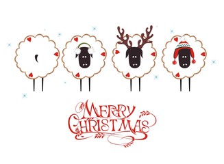 Christmas sheep © ksysha
