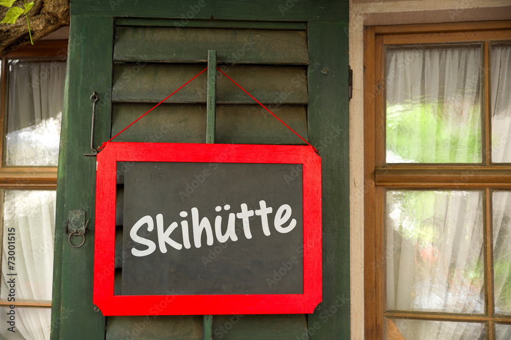 Poster Skihütte