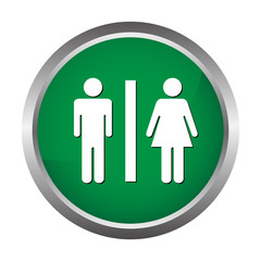 wc button for men and women