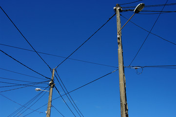 Fototapeta premium Réseau électrique