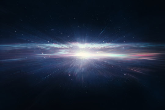 Fototapeta Star explosion in deep space