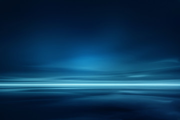 Obraz premium Minimalistic futuristic landscape
