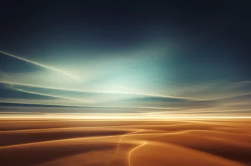 Gordijnen Mars woestijnachtig fantasielandschap © pixel