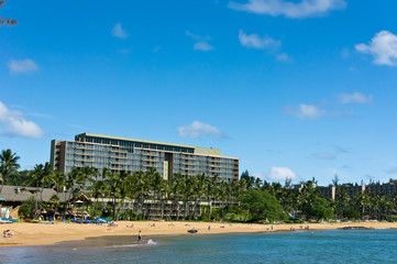 Beautiful view of Nawiliwili, Kauai Island, Hawaii, USA