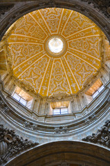 Obraz premium Salamanca, iglesia de san Sebastián, cúpula sobre pechinas