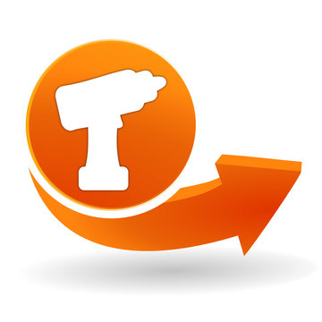 visseuse sur bouton web orange