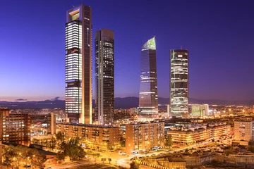 Gardinen Madrid, Spanien Finanzviertel © SeanPavonePhoto