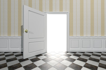 door open