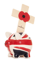 Giving money on remembrance day