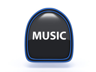 music pick icon on white background