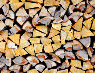 abstract background with stacked firewood