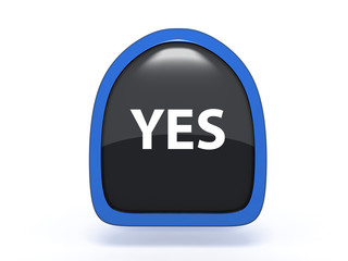 yes pick icon on white background