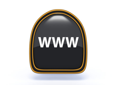 www pick icon on white background