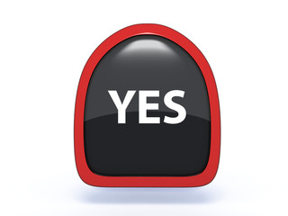 yes pick icon on white background