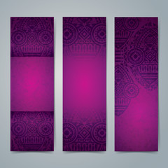 Collection banner design, African art background.