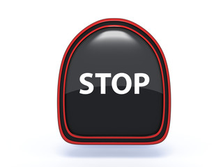 stop pick icon on white background