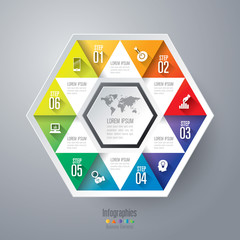 Infographics vector design template.