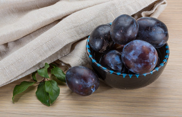 Ripe fresh plum