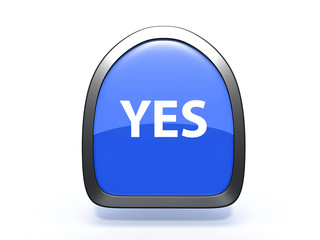 yes pick icon on white background