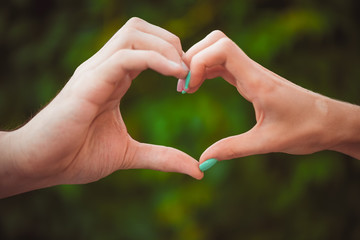 Heart shape with hands